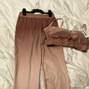 - Love pink 2 piece set tights and bra size small